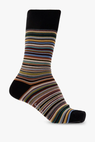 Paul Smith Cotton Socks In Multicolour