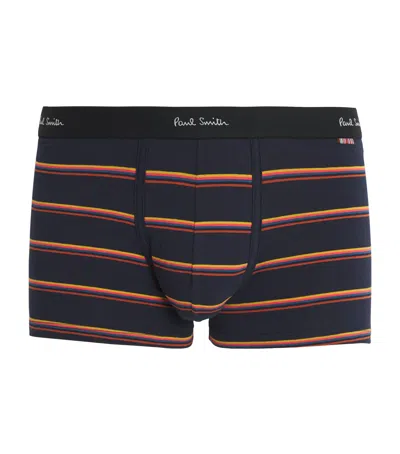 Paul Smith Cotton Stretch Cody Trunks In Blue