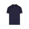 Paul Smith Signature Stripe Trim T-shirt In Blue