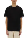 Paul Smith Round Neck Striped Trim Short Sleeves T-shirt