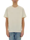 Paul Smith Relaxed-fit Cotton T-shirt With Round Neckline In Beige