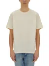 Paul Smith Relaxed-fit Cotton T-shirt With Round Neckline In Ivory