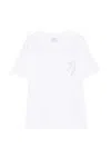 Paul Smith White Round Neck Rabbit Print T-shirt In White