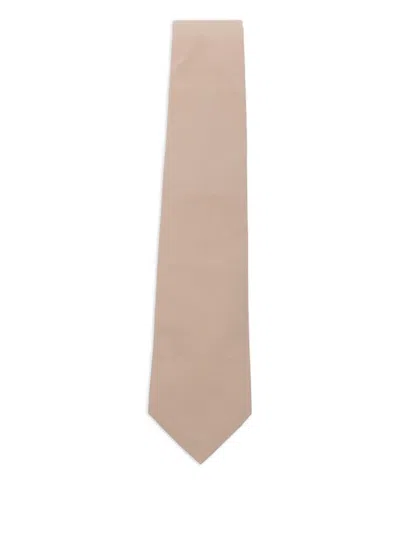 Paul Smith Cotton Tie In Brown