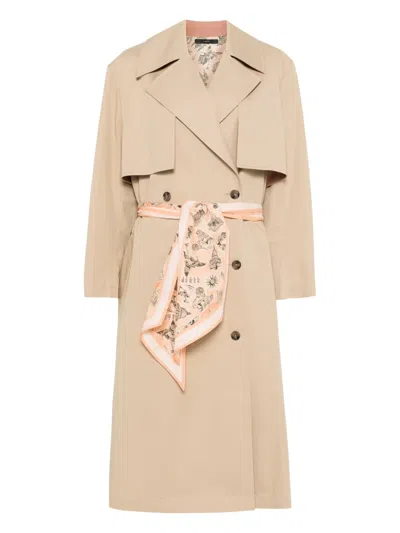 Paul Smith Cotton Trench Coat In Neutrals