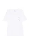 Paul Smith White Round Neck Rabbit Print T-shirt In White
