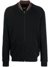 Paul Smith Signature Stripe Cotton Sweatshirt In Black
