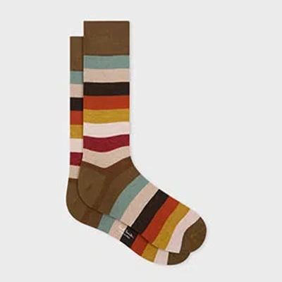 Paul Smith Cotton-blend Multistripe Socks Multicolour