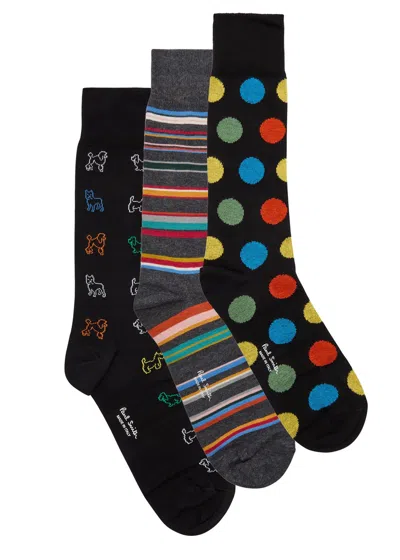Paul Smith Cotton-blend Socks In Animal Print