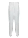 Paul Smith High-waisted Cream Trousers With Tailored Cut In White
