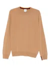Paul Smith Crew-neck Cashmere Sweater In Brown