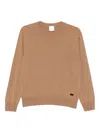 Paul Smith Crew-neck Cashmere Sweater In Brown
