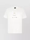 Paul Smith Crew Neck Graphic Print Short Sleeves T-shirt In White