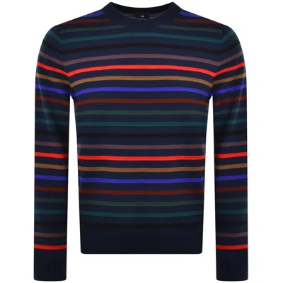 Paul Smith Crew Neck Knit Jumper Navy