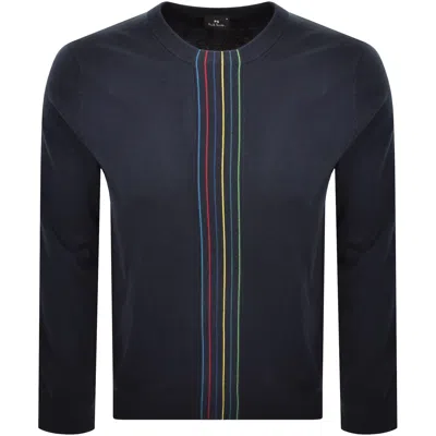 Paul Smith Crew Neck Knit Jumper Navy In Blue