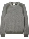 Paul Smith Grey Lambswool Crew Neck Sweater In Grau