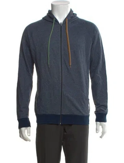 Pre-owned Paul Smith Crew Neck Long Sleeve Hoodie In Blue