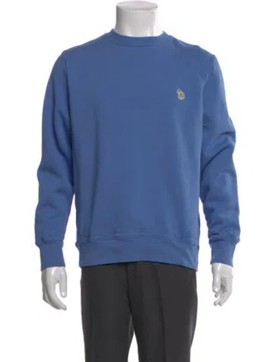 Pre-owned Paul Smith Crew Neck Long Sleeve Sweatshirt In Blue
