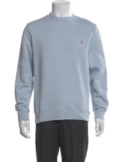 Pre-owned Paul Smith Crew Neck Long Sleeve Sweatshirt In Blue