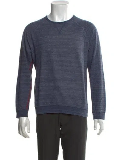 Pre-owned Paul Smith Crew Neck Long Sleeve Sweatshirt In Blue