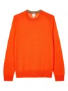Paul Smith Crew-neck Long-sleeves Sweater In Orange