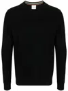 Paul Smith Black Crew Neck Pullover In Black