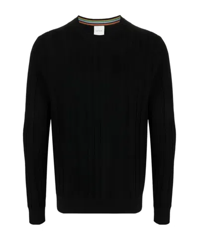 Paul Smith Crew-neck Merino Jumper In Black