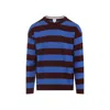 Paul Smith Bold Striped Wool Blend Knitwear In Blue