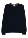 Paul Smith Ribbed-knit Crew-neck Sweater In Black
