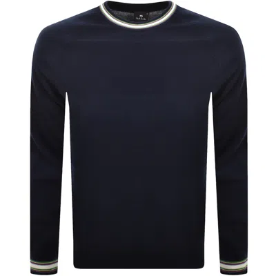 Paul Smith Crew Neck Sweater Navy In Blue