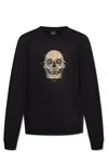 Paul Smith Crewneck Sweatshirt With Artistic Skull Print In Black