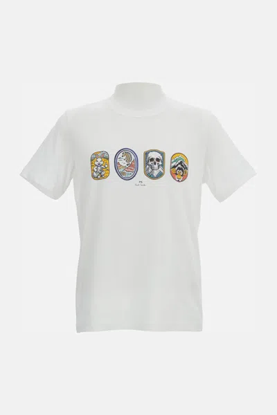 Paul Smith Crew-neck Cotton T-shirt In White