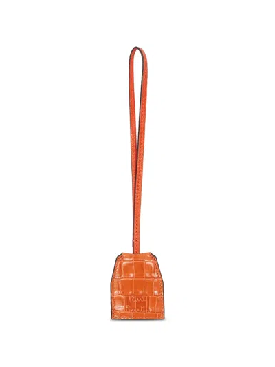 Paul Smith Croc-effect Keyring In Transparent