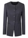Paul Smith Crop Jacket In Black