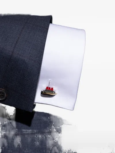 Paul Smith Cruise Ship Cufflinks In Multi