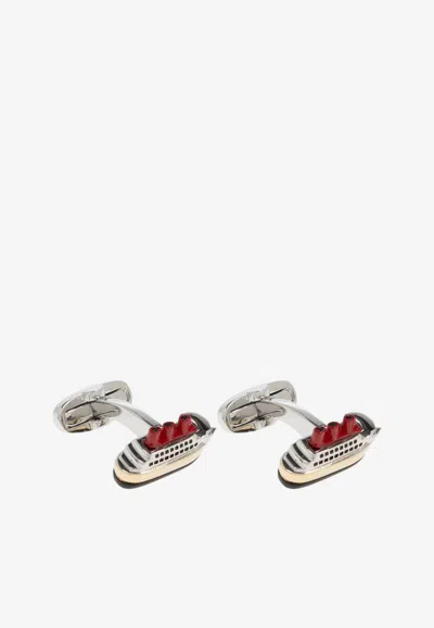 Paul Smith Cruise Ship Cufflinks In Multi