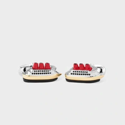 Paul Smith 'cruise Ship' Cufflinks Multicolour In Metallic