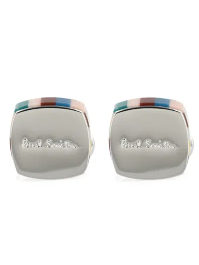 Paul Smith Cufflinks With Logo In Metallic