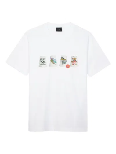 PAUL SMITH CUP-AND-BALL-PRINT T-SHIRT