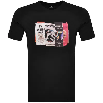 Paul Smith Cut &amp;amp; Paste T Shirt Black