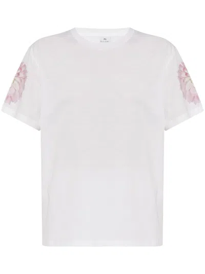 Paul Smith Dahlia Cotton T-shirt In Multi