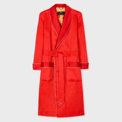 Paul Smith Daniel Hanson For  - Red Linen And Silk Dressing Gown Multicolour