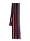 Paul Smith Darcie Striped Merino-wool Scarf In Multi