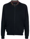 Paul Smith Cotton Sweatshirt With Zip And Baseball Collar