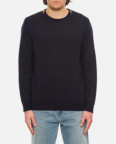 PAUL SMITH DARK BLUE CREWNECK SWEATER