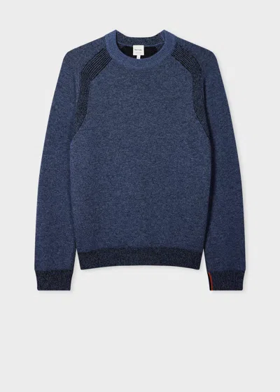 Paul Smith Dark Blue Wool Crew Neck Sweater