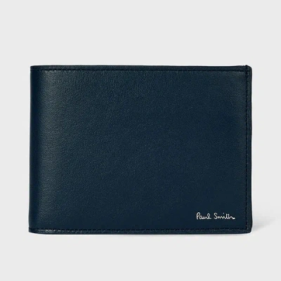 Paul Smith Dark Blue 'london Travel' Billfold Wallet