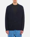 Paul Smith Navy Merino Wool Knitted Cardigan Blazer Blue In Dark Blue