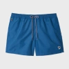 Paul Smith Dark Blue Zebra Logo Swim Shorts In Blue
