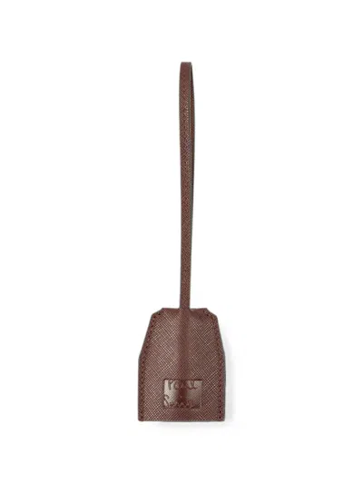 Paul Smith Dark Brown Leather Keyring